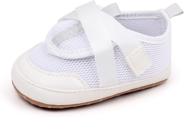 Toddler Slip On Shoes Baby Boy Girl Woven Loafers Mesh Sports Shoes Solid Color Baby Infant First Walking Shoes Baby Girl Shoes 18 24 Months Sneakers Little Boys Size 6 Shoes - Image 7