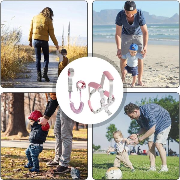Kid Harness with Leash, Glow-in-The-Dark Leashes Anti-Lost Wrist Link, Baby Walking Holder, Child Safety Harness Tether for Boys Outdoor Activity, Keep Kids Close - Image 4