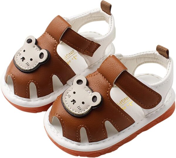 Water Shoes Girls Size 3 Infant Summer Beach Shoes Outdoor Casual Slipper Rubber Sole Toddler First Walking Princess Sandals Baby Boy Shoes 6-9 Months - Image 3