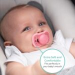 Herobility Gentle Pacifiers – Protective case – BPA-Free – Large air Vents – Newborn – 6 Months – 4-Pack – Red - Image 2