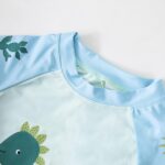 PythJooh Toddler Baby Boys Swimsuit Shark Dinosaur Two Pieces Swimwear Rash Guards Trunk Bathing Suits with Hat UPF 50+ - Image 4