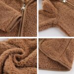 Newborn Infant Baby Boys Girls Cartoon Fleece Hooded Jacket Coat with Ears Warm Todder Kids Outwear Coat Zipper Up 0-6Y - Image 4