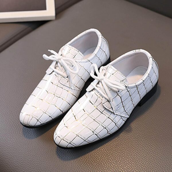 Boys Pointed Toe Dress Shoes Boy’s Dress Oxford Formal Shoes Toddler Lace Up Loafer Wedding Shoes Leather Shoes - Image 3