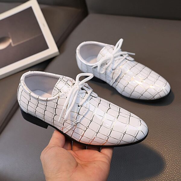 Boys Pointed Toe Dress Shoes Boy’s Dress Oxford Formal Shoes Toddler Lace Up Loafer Wedding Shoes Leather Shoes - Image 5