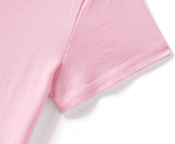 Arshiner Girls T-Shirts Back Hollow Bow Tie Kids Cotton Summer Short Sleeve Tops Cute Leisure Fashion Shirt Round Neck Tee Shirt for Girls 3-14 Years - Image 5