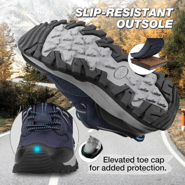 Unisex Kids Trainers Boys Non-Slip Walking Shoes Breathable Low-Top Sneakers Road Trail Running Shoes Size 12.5UK Little Kids-5.5UK Big Kids - Image 2