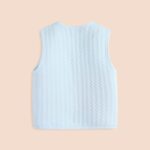 XIATANG Toddler Baby Boys Girls Winter Sleeveless Coat Outwear Warm Coat Vest Jacket Toddler Girls Coat 0-3 Years (Blue, 3-6 Months) - Image 7