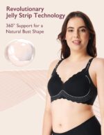 momcozy Nursing Bras for Breastfeeding, Seamless Pregnancy Maternity Bra Wireless Classic Jelly Strip Support Nursing Bra - Image 3
