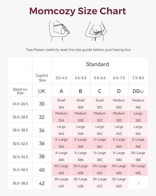 momcozy Nursing Bras for Breastfeeding, Seamless Pregnancy Maternity Bra Wireless Classic Jelly Strip Support Nursing Bra - Image 6