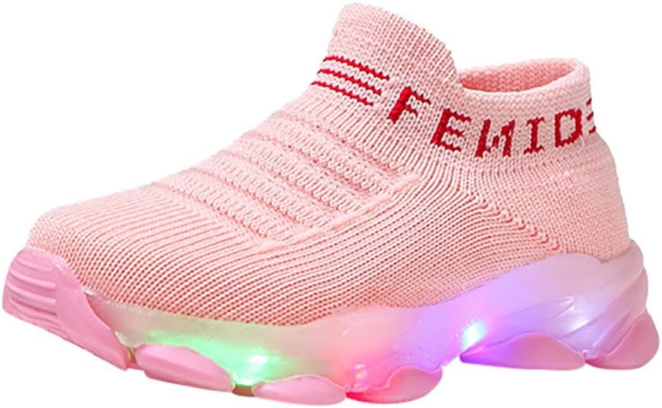 1742519389_61Al6HndmL._AC_SL1024_.jpg SRTUMEY LED Light Up Shoes for Girls, Toddler Baby Walking Sneakers Kids Girls Casual Sport Trainers Non Slip Christmas Girl Running Shoe Clearance - Image 1