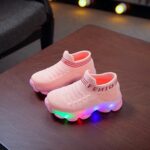 SRTUMEY LED Light Up Shoes for Girls, Toddler Baby Walking Sneakers Kids Girls Casual Sport Trainers Non Slip Christmas Girl Running Shoe Clearance - Image 2