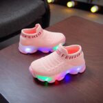 SRTUMEY LED Light Up Shoes for Girls, Toddler Baby Walking Sneakers Kids Girls Casual Sport Trainers Non Slip Christmas Girl Running Shoe Clearance - Image 3