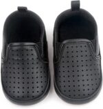 Children's Shoes 20 Girls Single Shoes Casual Shoes Comfortable Breathable First Walking Shoes Boys Flat Shoes Loafers Baby Shoes Soft Sole Non-Slip Toddler Shoes, black, 11 - Image 4