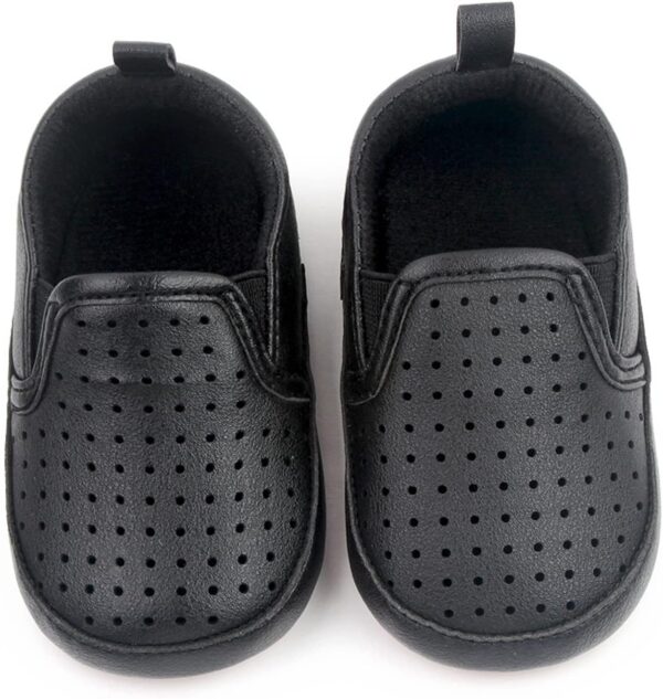 Children's Shoes 20 Girls Single Shoes Casual Shoes Comfortable Breathable First Walking Shoes Boys Flat Shoes Loafers Baby Shoes Soft Sole Non-Slip Toddler Shoes, black, 11 - Image 4