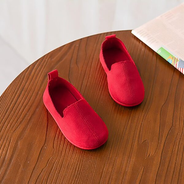 QINQNC Boys Trainers Size 5 Boys Trainers Size 13 Boys' Fashion & Athletic Trainers Toddler Baby Girls Shoes Fashion Girls Autumn Casual Shoes Solid Color Simple Girls Black Trainers Size 13 - Image 3