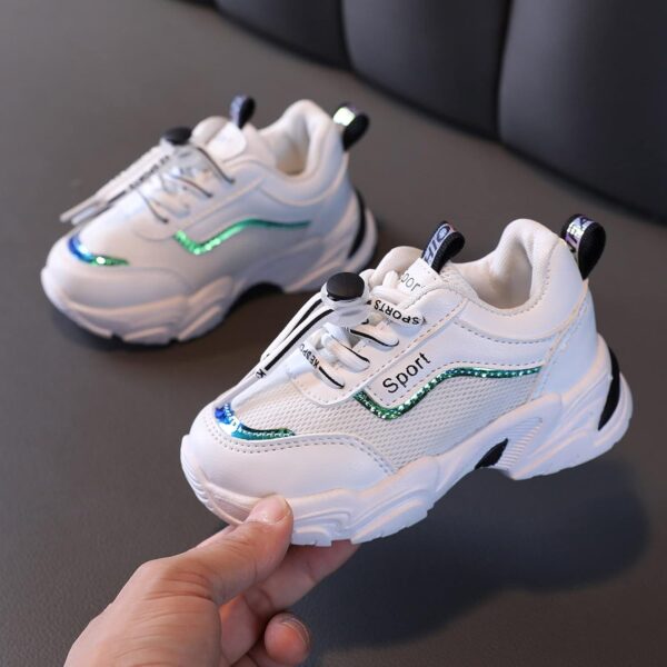 Roller Skate Shoes Girls Infant Boys Shoes Baby Soft Mesh Kids Baby Shoes Girls 𝐨xford Shoes (Black, 5.5 Toddler) - Image 3