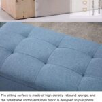 Storage Stool Ottoman Bench Footstool Seat Organizer Box for Bedroom Living Room Entryway Foldable Storage Chest for Blankets Shoes Toys 90x40x40cm - Image 6