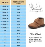 Harvest Land Boys Dress Shoes Lace-up School Shoes Kids Classic Oxford Boots Boys Loafer Flats Hook and Loop Light Comfortable for Toddler Big Kids - Image 6