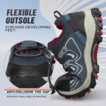 UOVO Boys Trainers Kids Water Resistant Walking Shoes Sports Outdoor Sneakers Children Trekking Hiking Footwear Running Shoes Size 11.5 UK Child to 5.5 UK - Image 4