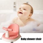 Zestvria Baby Bathtub Seat - Non-Slip Bath Seat with Adjustable Backrest Support and Secure Suction Cups - Baby Shower Chairs with Backrest Support and Suction Cups, Stable Shower Chairs for Babies - Image 3