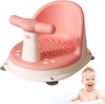 Zestvria Baby Bathtub Seat - Non-Slip Bath Seat with Adjustable Backrest Support and Secure Suction Cups - Baby Shower Chairs with Backrest Support and Suction Cups, Stable Shower Chairs for Babies - Image 5