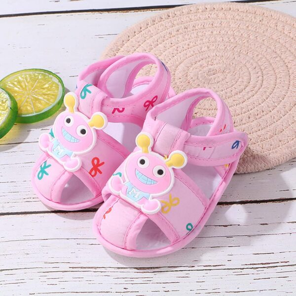 Baby Sandals girls Newborn Crib Sandal Premium First Walking Shoes Outdoor Beach Shoes Toddler Flats First Walker Shoes Infant Baby Girls Boys Summer Sandals - Image 2