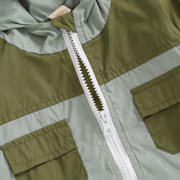 Himllauen Toddler Boys Hoodies Coat Autumn Winter Long Sleeve Contrast Color Zip Up Hooded Jackets Baby Outwear - Image 5