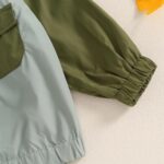 Himllauen Toddler Boys Hoodies Coat Autumn Winter Long Sleeve Contrast Color Zip Up Hooded Jackets Baby Outwear - Image 6