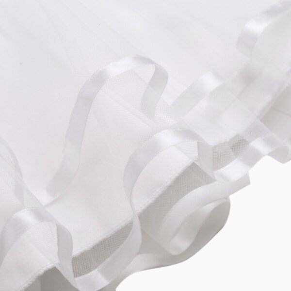 Nimiya Newborn Baby Girls 3D Flower Girl Dress Wedding Pageant Birthday Party Dress with Bloomers Outfit Set Ivory 6-9 Months - Image 5