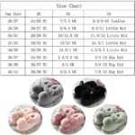 Girls Cute Bunny Slippers Memory Foam Slippers for Women Children Winter Warm Plush Shoes - Image 7