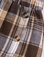 Qiraoxy Baby Girl Clothes Ruffle Ribbed Long Sleeve T-Shirt Top Plaid Skirt Fashion Set 2Pcs Toddler Kids Girl Fall Winter Outfits 1-6 Years - Image 7