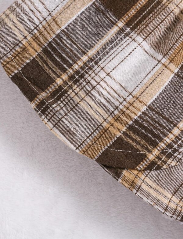 Qiraoxy Baby Girl Clothes Ruffle Ribbed Long Sleeve T-Shirt Top Plaid Skirt Fashion Set 2Pcs Toddler Kids Girl Fall Winter Outfits 1-6 Years - Image 8