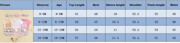 Dubute Easter Baby Girl Summer Outfits Bunny Print Short Sleeves T-Shirt + Bloomer Shorts + Headwear Clothes 3PCS Set - Image 7