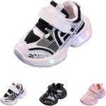 SRTUMEY UK Clearance Kids Baby Girls Boys Sneakers Toddler Non Slip Led Light Trainers Christmas Luminous Walk Shoes Girls Boys Birthday Gifts - Image 2