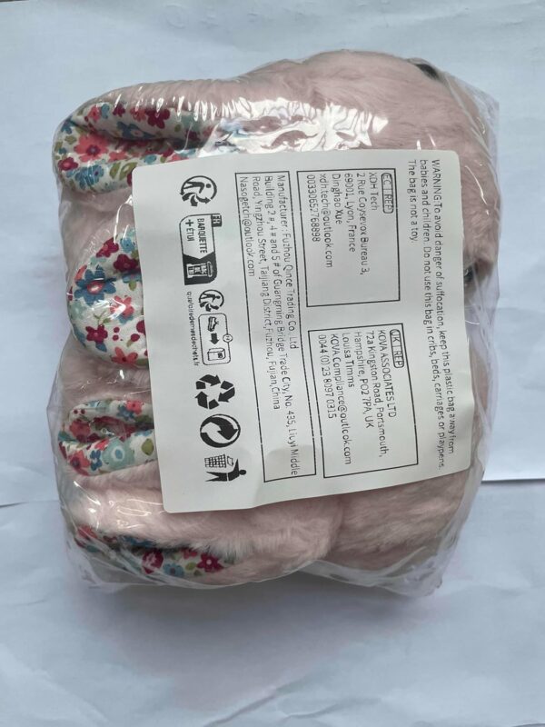 Hitopteu Kids Slippers Boys Girls Cute Bunny Slippers Winter Plush Warm House Shoes Soft Anti-Slip Novelty Rabbit Slippers for Toddler - Image 7