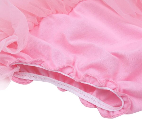 Agoky Baby Girls Ruffle Tutu Bloomers Diaper Cover Panties with Flower Headband Outfit Set Photo Shoot Prop - Image 6