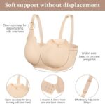 HOTUT Full Bust Seamless Nursing Maternity Bras Bralette, Nursing Bra Seamless V Neck Maternity Bra with Extra Bra Extenders, Wireless Ultra Comfort Maternity Bra, Women Pregnancy Breastfeeding Bra - Image 3