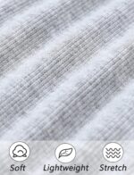 FEOYA Girls Ribbed Flared Leggings Cotton Ruffle Leggings Bell Bottoms Yoga Pants Casual High Waisted for Dance Workout - Image 3