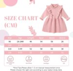 Miipat Baby Girl Dress Long Sleeve Toddler Girls Sweater Dresses Fall Winter Ruffle Pullover Knit Outfits for Girl - Image 6