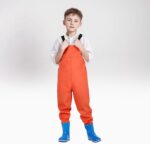 Kids Chest Waders Youth Fishing Waders for Toddler Children Water Proof Waders with Boots Boys Romper 24 Months 1 Month Old Boy Clothes Toddler Clothes Boy Summer - Image 3