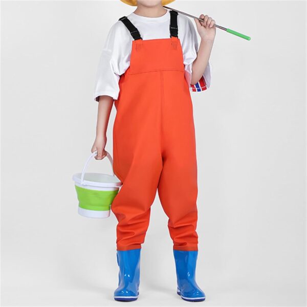 Kids Chest Waders Youth Fishing Waders for Toddler Children Water Proof Waders with Boots Boys Romper 24 Months 1 Month Old Boy Clothes Toddler Clothes Boy Summer - Image 4