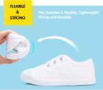 Unisex Kids Canvas Shoes Toddlers Sneakers Breathable Slip-on Trainers Pumps Plimsoles for Boy and Girls - Image 2