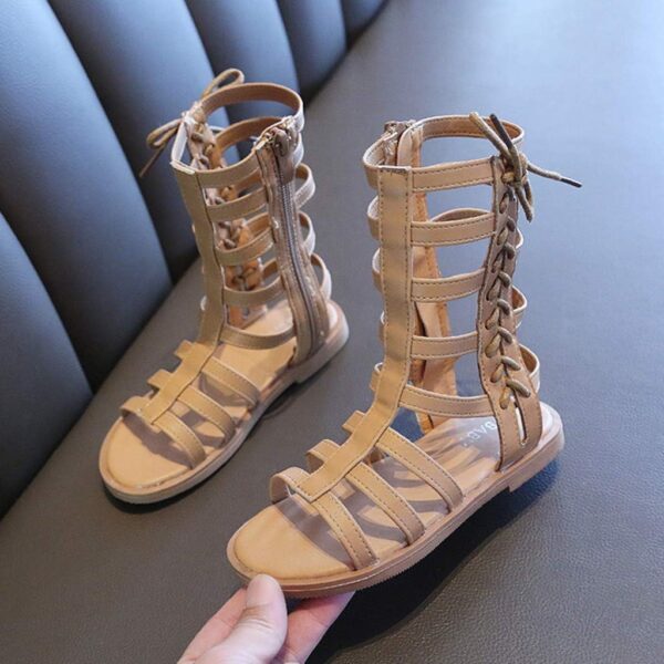 JLGY Sandals Girls Roman Sandals Children's Strap Sandals Flat Sandals Summer Kids Shoes Bathing Shoes Open Toe Casual Shoes Sandals Soft Soles Comfortable Summer Shoes - Image 2