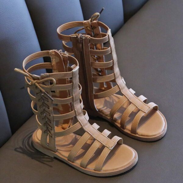 JLGY Sandals Girls Roman Sandals Children's Strap Sandals Flat Sandals Summer Kids Shoes Bathing Shoes Open Toe Casual Shoes Sandals Soft Soles Comfortable Summer Shoes - Image 3