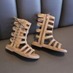 JLGY Sandals Girls Roman Sandals Children's Strap Sandals Flat Sandals Summer Kids Shoes Bathing Shoes Open Toe Casual Shoes Sandals Soft Soles Comfortable Summer Shoes - Image 4