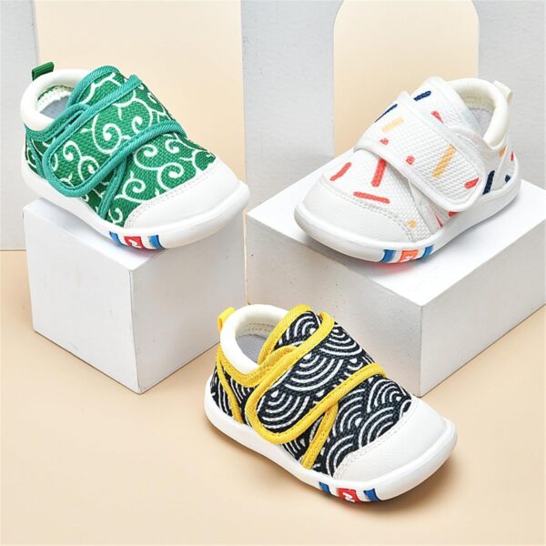 Infant Boys Girls Sneakers Sea Pattern Spring and Autumn Soft Bottom Non Slip Comfortable Design Outdoor Casual Shoes Boys Wide Fit Trainers Size 3 - Image 4