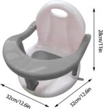 Baby Bath Chair, Anti-Slip Baby Shower Chair, Surround Bathroom Seats with Secure Suction Cups for Baby 6-18 Months - Image 2