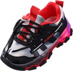 Kids Shoes LED Light Up Trainers Shoes Boys Baby Girls Sneakers Glow Fashion Flashing Athletic Sport Sneaker Kids Flashing Lights Running Sports Skater Shoes (Black, 8.5 Toddler)