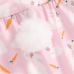 M9ppzzur7 My First Easter Outfit Baby Girls Letter Print Romper and Rabbit Tail Shorts + Headband Set Clothes - Image 6