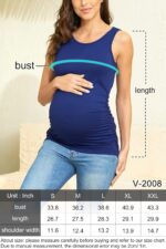 Summer Women's Maternity Tank Top Comfy Sleeveless Maternity Clothes (3 pcs) - Image 5